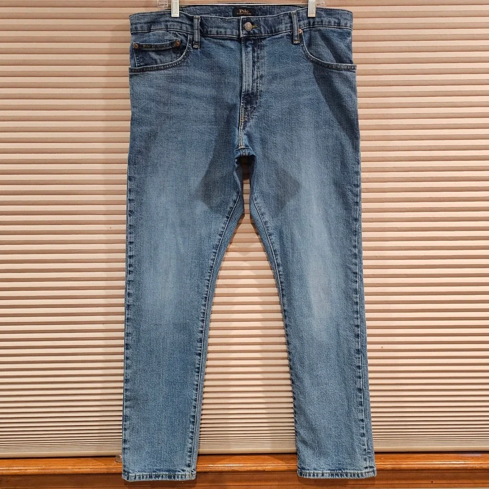 Polo Ralph Lauren Sullivan Slim Jeans Mens 36x32 Blue Denim Stretch Pants